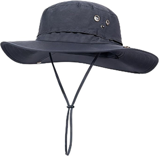 Plus Size XL XXL Sun Hats for Men Bucket Boonie UV Protection UPF50+ Waterproof Wide Brim Foldable Fishing Beach