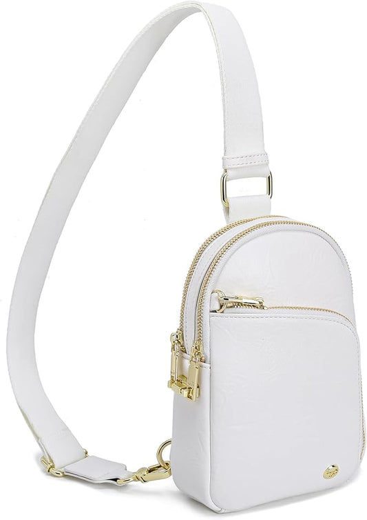 INICAT RFID Blocking Sling Bag Anti Theft Crossbody Bags Women Valentine's Day Gifts Travel Purses Vegan Leather