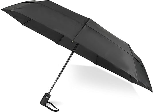 WOLNOS Umbrella Windproof Travel for Rain - Easy Auto Open Close, Durable & Compact Umbrellas, Waterproof Canopy - Backpack, Purse, Portable Umbrella for Travel