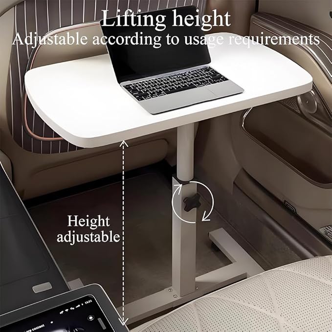Portable Car Seat Tray Table, Multi-Functional Foldable Car Desk, RV Folding Table, Desk Computer Workstation for Motorhome, Car Computer Desk for Working, Eating (Black, 23.6" Lx15.7 W/60x40cm)