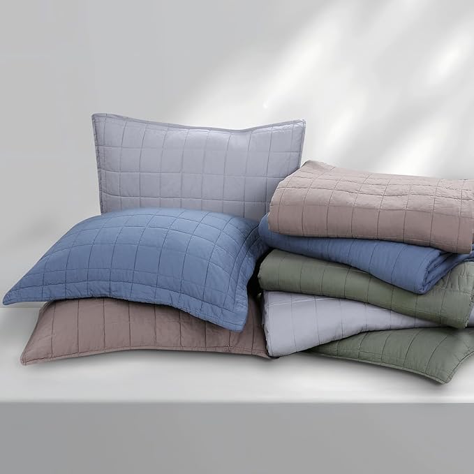 100% Cotton Quilt Sets Super King Size - Soft Lightweight Quilt Bedding Set for Bedroom Decor-Bedspread in Geometric Pattern with 2 Pillow Shams for All Season, 120x128 inches