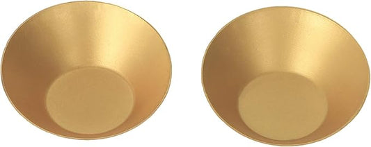 DeKulture Handmade Brass Tea Light Holder Set of 2 – Votive Candle Holders for Home Décor, Weddings, Table Centerpieces, and Gifts – 3 x 1 Inch