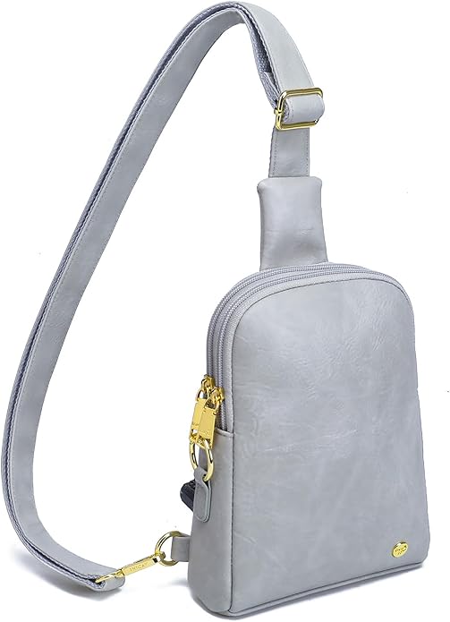 INICAT Travel Small Crossbody Sling Bags Women Cross Body Purses Passport Holder Vegan Leather Fanny Packs Birthday Gifts