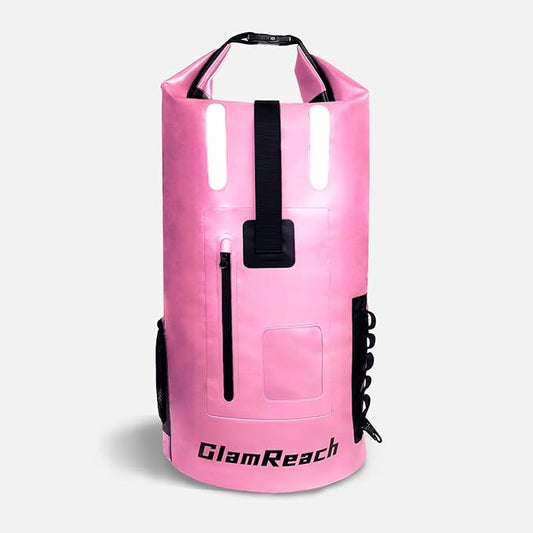 35L Dry Bag, Heavy Duty waterproof backpack for Women, wear-resistant material for kayaking, Hiking, Travel, Camping essentials, Survival & Beach with 2L dry bag