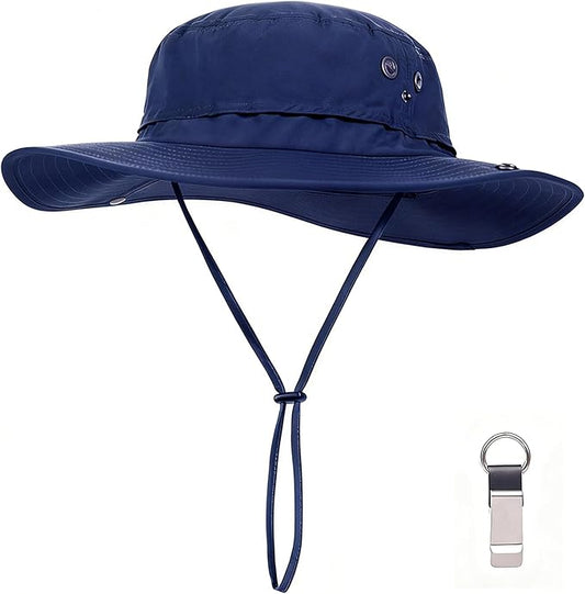 Plus Size XL XXL Sun Hats for Men Bucket Boonie UV Protection UPF50+ Waterproof Wide Brim Foldable Fishing Beach
