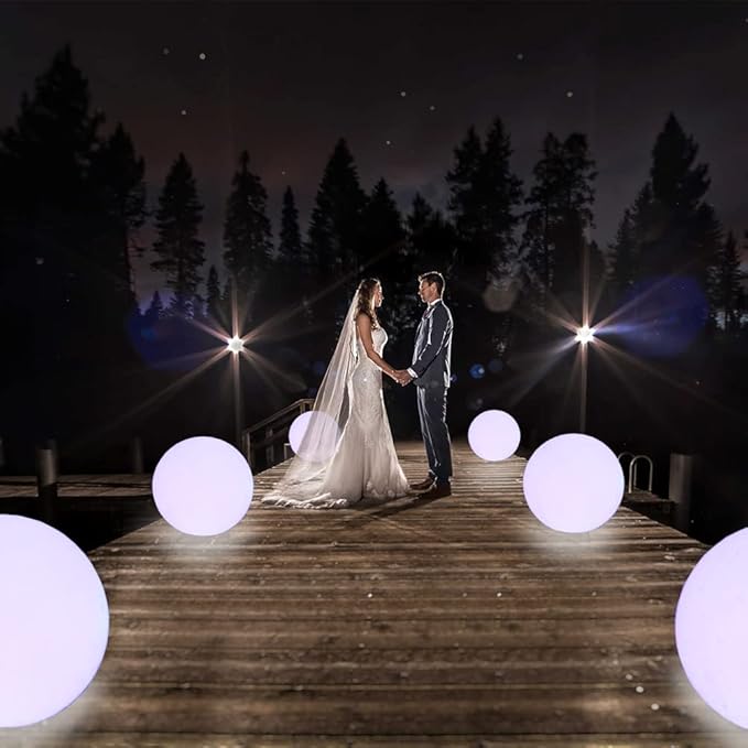 Modern Home LED Glowing Sphere w/Infrared Remote Control (12 inch)