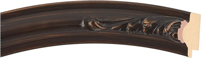 OVALCREST Round Beveled Wall Mirror for Home Decor - Florence Style - Rubbed Bronze - 18x18 Outside Dimensions