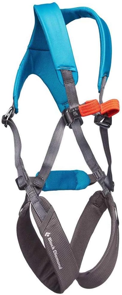BLACK DIAMOND Kids Momentum Full Body Harness | Secure Fit | Adjustable Design | Safe Climbing Harness for Children