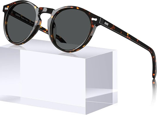 CARFIA Polarized Sunglasses for Women UV Protection Small Face Acetate Frame CA5288