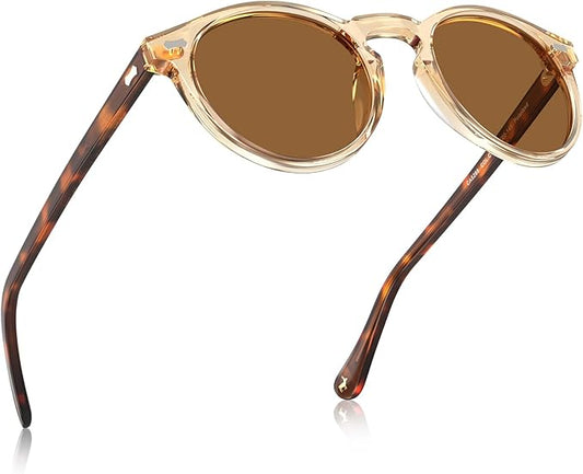 CARFIA Polarized Sunglasses for Women UV Protection Small Face Acetate Frame CA5288