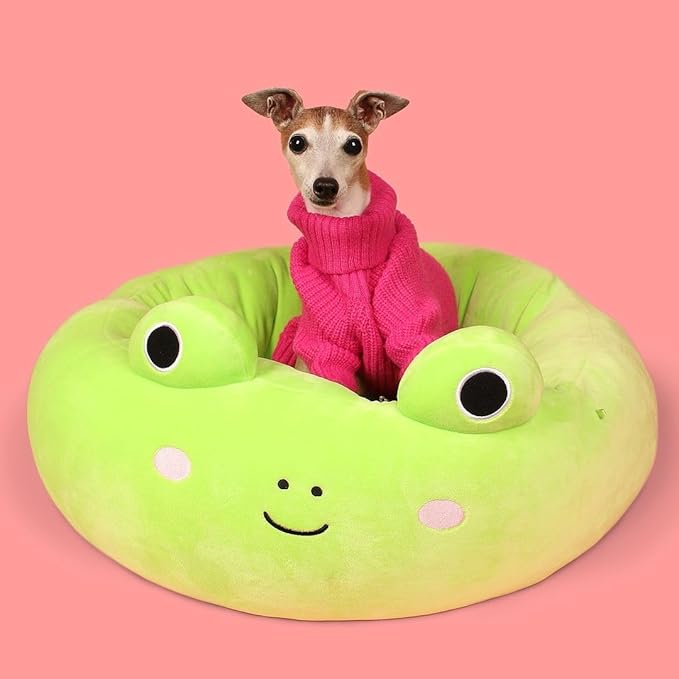 Fitwarm Valentines Dog Turtleneck Sweater, Dog Winter Clothes for Small Dogs Girl, Knitted Pet Coat, Cat Outfit, Hot Pink, XXL