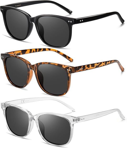 Wzerry Sunglasses for Women Polarized, Sun Glasses Vintage Style Trendy Round UV400 Protection Lens