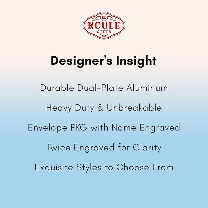 Personalized Luggage Tags for Suitcases - Monogram Style Aluminum Custom Luggage Tags for Backpacks & Bags, Sturdy, Waterproof & Heavy Duty (Red/Card-Sized)