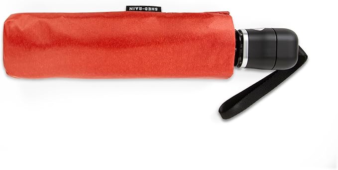 ShedRain Super-Slim Compact Travel Umbrella – Auto Open & Close Sun Protection Design, Lightweight Portable Wind-Resistant Model with UPF 50+ UV Block, 42" Arc & 10.5" Folded Size