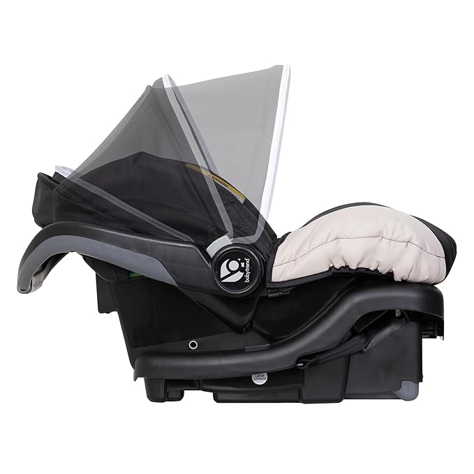 Baby Trend Ally Newborn Baby Infant Car Seat Carrier Travel System with Harness and Extra Cozy Cover for Babies Up to 35 Pounds, Modern Khaki
