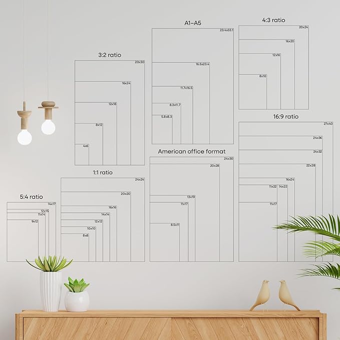 Homeforia 14x24 Picture Frame Rose Gold, High End Metal 14x24 Poster Frames with Mat 11x22 Photo, 14 x 24 Rose Gold Frame Matted to 11 by 22 Print, 24x14 Thin Frame, Tempered Glass, Wall Kit, Set of 1