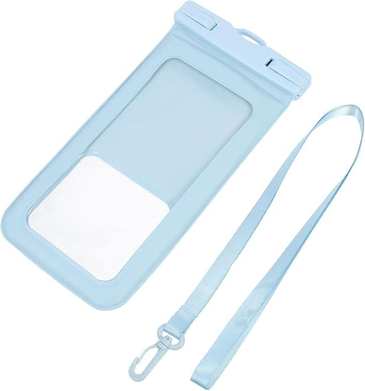 Alipis Waterproof Phone Pouch Floating Water Resistant Phone Protector Large Bag with Lanyard for Swimming and Diving