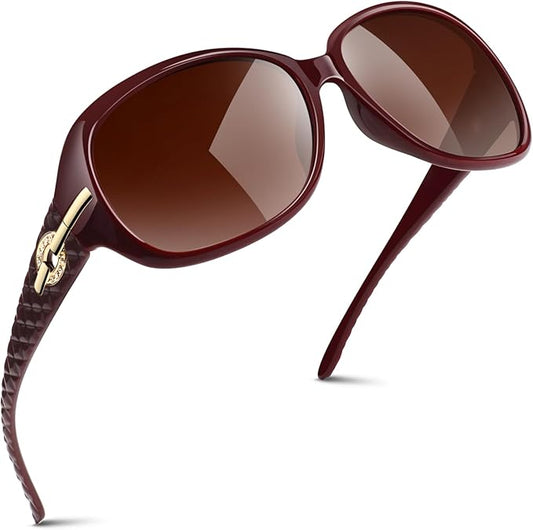 Sunier Sunglasses Womens Polarized Trendy Oversized Sun Glasses Fashion Ladies Shades 100% UV400 Protection S85