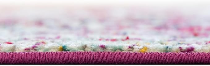 Rugs.com Arlington Collection Rug – 6 Ft Round Multi Medium-Pile Rug Perfect for Kitchens, Dining Rooms