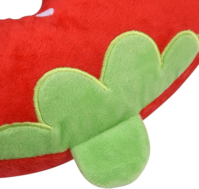 EKDJKK Travel Pillow for Kids, Cute Animal Neck Pillow Support U Shaped Cushion Plush Soft Rest Reading Pillow Sleeping Pillow for Airplane Train Car (Strawberry)