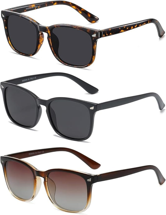 DUSHINE Polarized Sunglasses for Women Classic Retro Style UV400 Protection