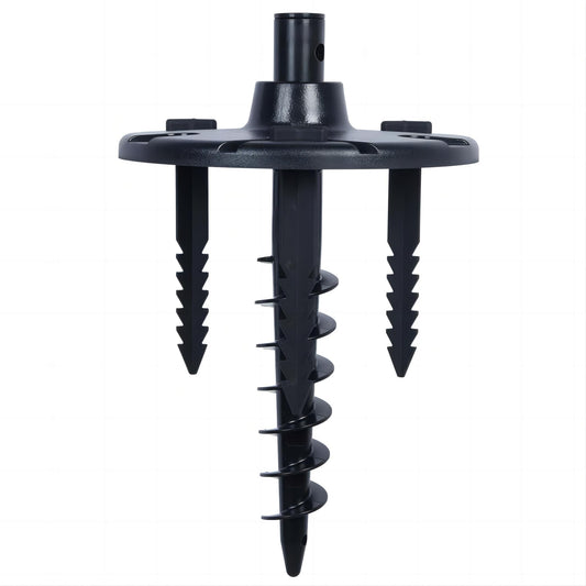 LUTEC Ground Spike for Post Light, Plastic, Black, Model 9700359330