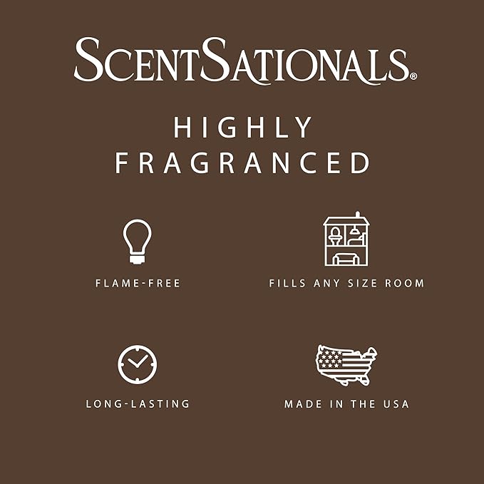 Scentsationals Fall Wax Melts, Wax Cubes Strong Scent - Feelin' Cozy - Long Lasting Scented Melts for Warmer, 10oz (24-Cubes)