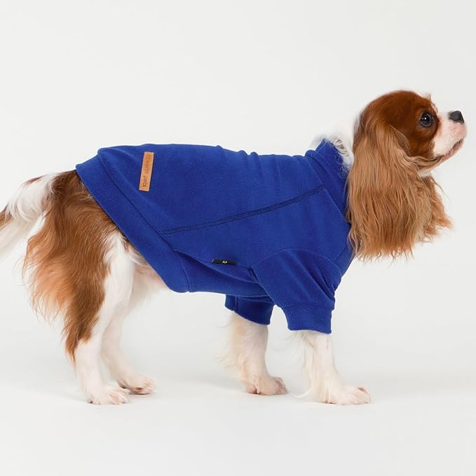 Fitwarm 3 Pack Classic Fleece Dog Sweater, Winter Clothes for Small Dogs Boy Girl, Turtleneck Dog Sweatshirt, Pet Apparel, Orange Red, Royal Blue, Neon Yellow, Large