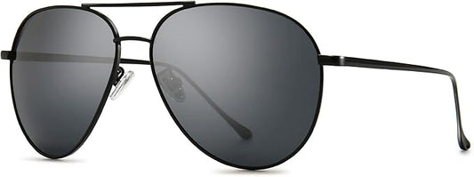 SUNGAIT Women's Lightweight Oversized Aviator Sunglasses - Classic Style Polarized Lens
