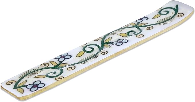 Bless-International Traditional-Handmade-Burner Wooden-Incense-Stick-Holder Ash-Catcher-Stand for-Aromatherapy-Meditation-Yoga (Inner Peace) 10 Inches, Pack of 2