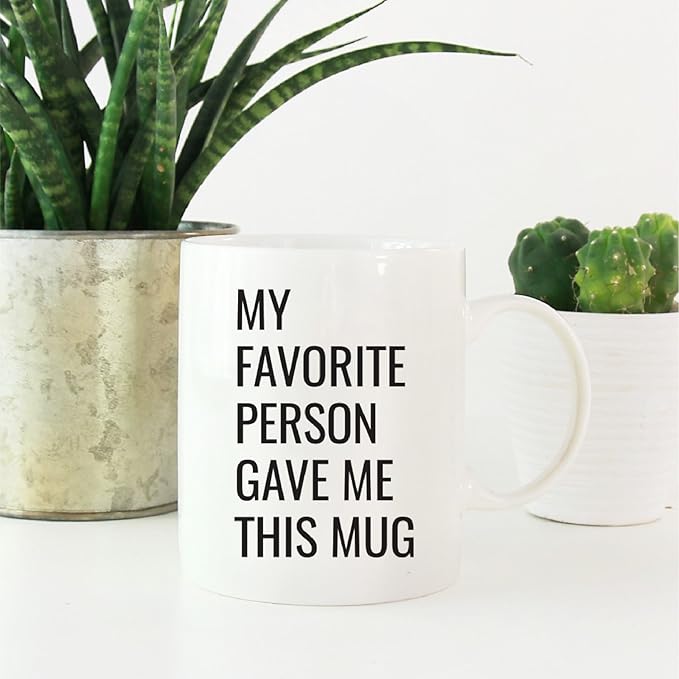 Andaz Funny Coffee Mug - 11oz Gag Gift, Best Friend Birthday Christmas Sarcastic Humor Gift, You Are My Favorite