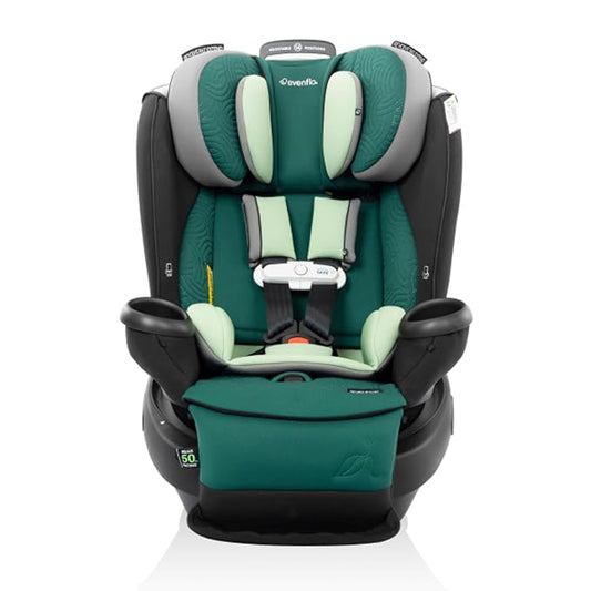 Evenflo Gold Revolve360 Extend All-in-One Rotational Car Seat with Green & Gentle Fabric (Emerald Green)