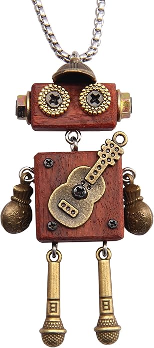 Leather Necklace for Women Boho Choker Necklace Long Cord Leather Pendant Bohemian Neckalce Vintage Alloy Pendant Leather Rope Necklace Wooden Necklaces for Women