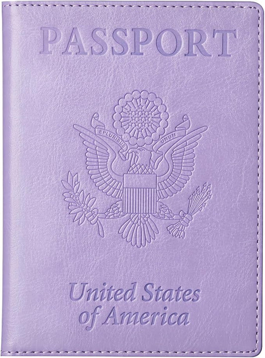 TIGARI Passport Holder for Travel Women Men, Valentines Day Gifts PU Leather Wallet Cover Case Sleeve, Waterproof Protected Document Organizer, Vacation Plane Cruise Travel Essentials