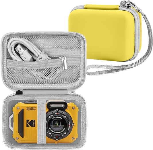 Leayjeen Camera Case Compatible with Kodak PIXPRO WPZ2 Rugged Waterproof Digital Camera,Underwater 1080P Full HD Photography Camera Case-Yellow(Case Only)
