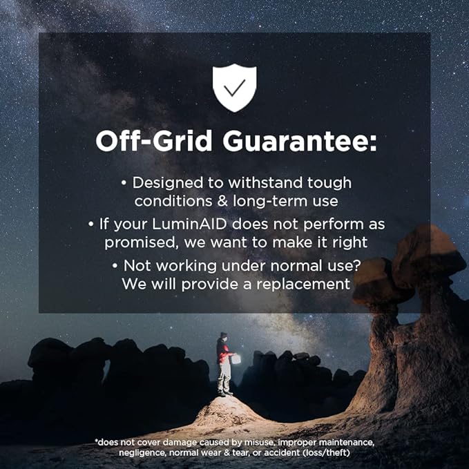 LuminAID Survivor Solar Lantern with Dual Phone Charger - Inflatable LED Lamp for Camping, Hiking and Travel - Emergency Light for Power Outages, Hurricane, Survival Kits