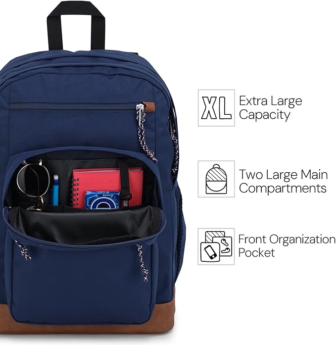 JanSport Cool Backpack with 15-inch Laptop Sleeve, Large Computer Bag Rucksack with 2 Compartments, Ergonomic Straps, Painterly Mushrooms