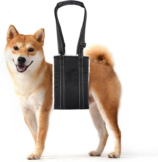 Adjustable Dog Lift Harness Dog Sling Portable Dog Sling for Back Legs Dog Lift Harness for Large Dogs Soft Lift Support and Rehab Harness for Senior,Injured,Disabled Dogs After ACL Surgery (M)