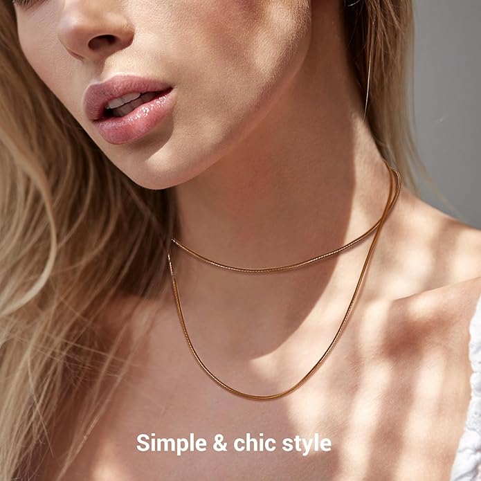 Leather Necklace Cord with Stainless Steel Clasp, Black/Brown Color Waterproof Wax Rope Chain 2mm 3mm Wide Braided Cord String Necklaces for Men Women 16"-30"