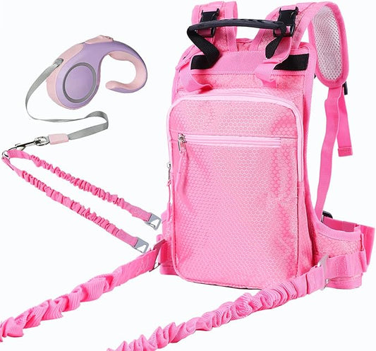 CapsLock Ski and Snowboard Harness Trainer for Kids – Retractable Leash with Shock Absorbing Bungees for Safe Ski Training