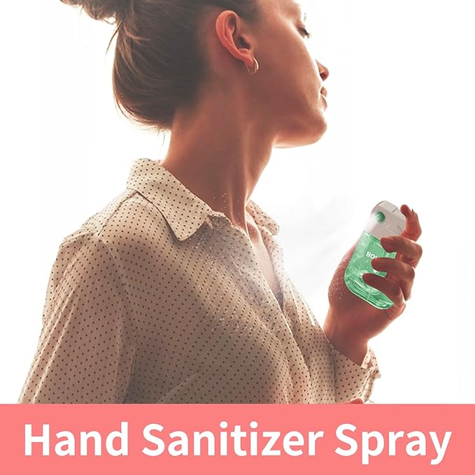 PeppyHands Hand Sanitizer, Hand Sanitizer Spray, Hydrating Spray for Hand, Portable Sanitizer spray Set ﻿for Travel Size, 500-Sprays Each Multi-Flavor (Ocean Wind)