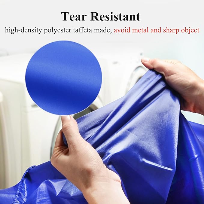 OTraki 28x45 inch Extra Large Laundry Bag 2 Pack Drawstring Laundry Hamper Bag Heavy Duty Dirty Clothes Bag Washable Organizer Storage for Camp Home Dorm Hotel Laundromat Blue