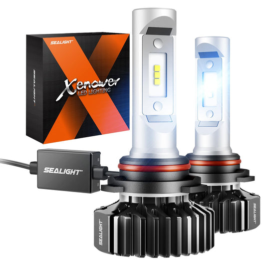 SEALIGHT 9005 Bulbs, 30,000LM Super Bright, 6000K Cool White Fog Light, Long Life, Pack of 2