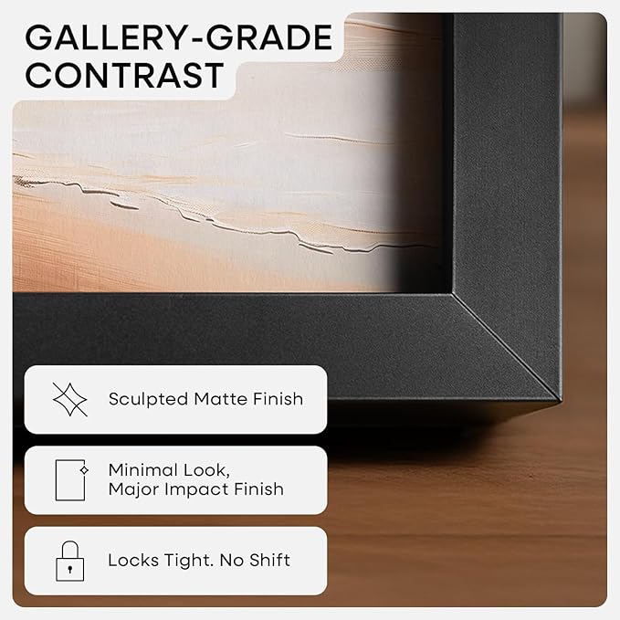 Homeforia 12x15 Picture Frame Black, High End Metal 12x15 Poster Frames with Mat 9x12 for Photo, 12 x 15 Black Frame Matted to 9 by 12 inch Print, 15x12 Thin Frames, Tempered Glass, Wall Kit, Set of 1