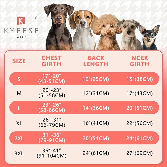 KYEESE Waterproof Dog Coat, Windproof Pet Jacket with Thick Fleece Lining, Extra Warm High Collar Dog Coats for Medium to Large Dogs with Leash Hole and Reflective Strips, Gray, XX-Large