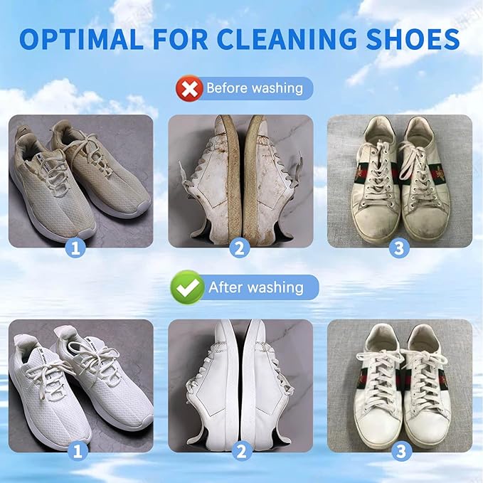 Shoe Laundry Bags for Washer & Dryer - 2pcs Reusable Mesh Washing Bags Protect Machine & Keep Sneakers Shoes Shape | Delicates Wash Bag (Grey 2pcs)