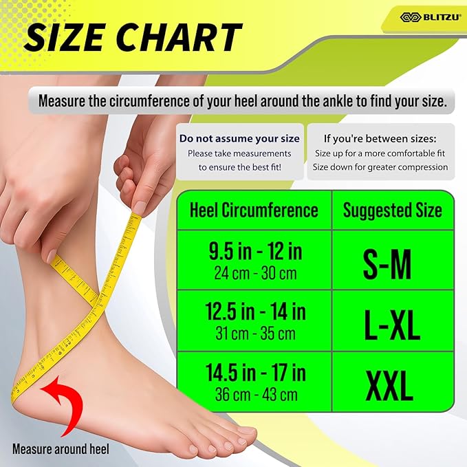 BLITZU Compression Socks for Plantar Fasciitis, Achilles Tendonitis, Arthritis Relief, Ankle Brace Compression Sleeve with Foot Arch Support, Ankle Wrap for Women, Men, Swelling & Heel Pain Pink S-M
