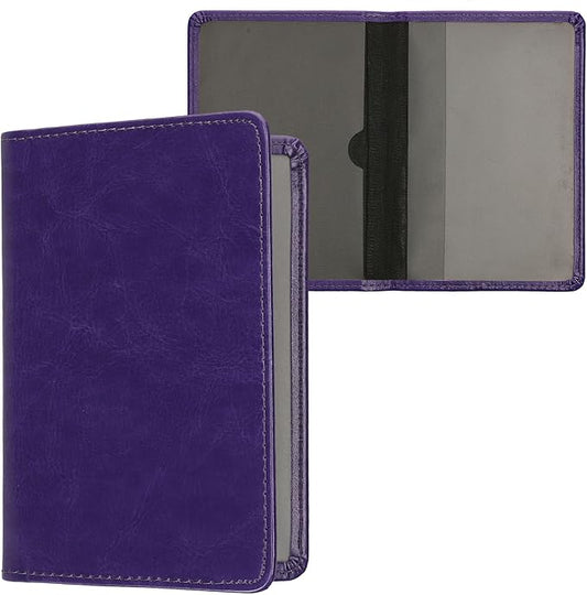 kwmobile Registration and Insurance Holder - Car Document Holder for Vehicle Documents and Cards - PU Leather - Black