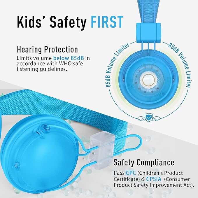 AILIHEN Kids Headphones Bulk 20-Pack for School Classroom K-12, On-Ear Wired Headsets with Microphone & 85dB Volume Limited & Sharing, 3.5mm Jack for Chromebook, Computer, Laptop (Multicolor)