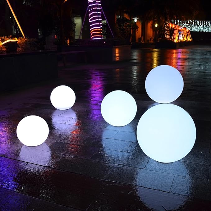 Modern Home LED Glowing Sphere w/Infrared Remote Control (20 inch)
